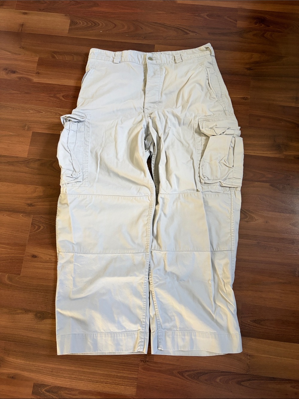 Polo by Ralph Lauren Men's Cream Cargo Pants - Utility Pockets